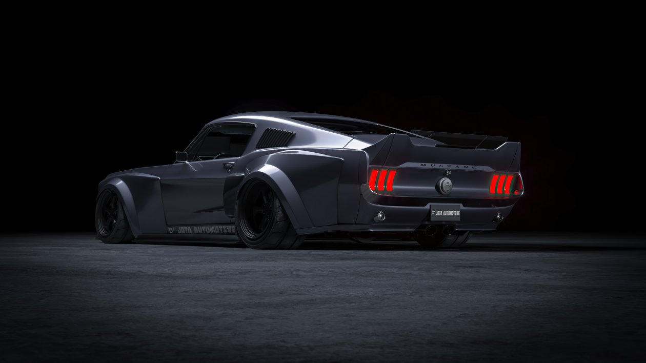 Ford Mustang Fastback 1967 Widebody 4k