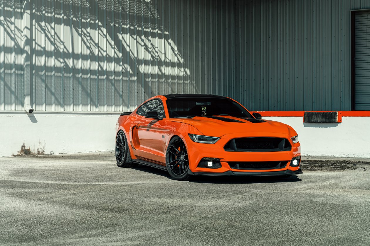 Velgen Wheels Orange Ford Mustang 8k