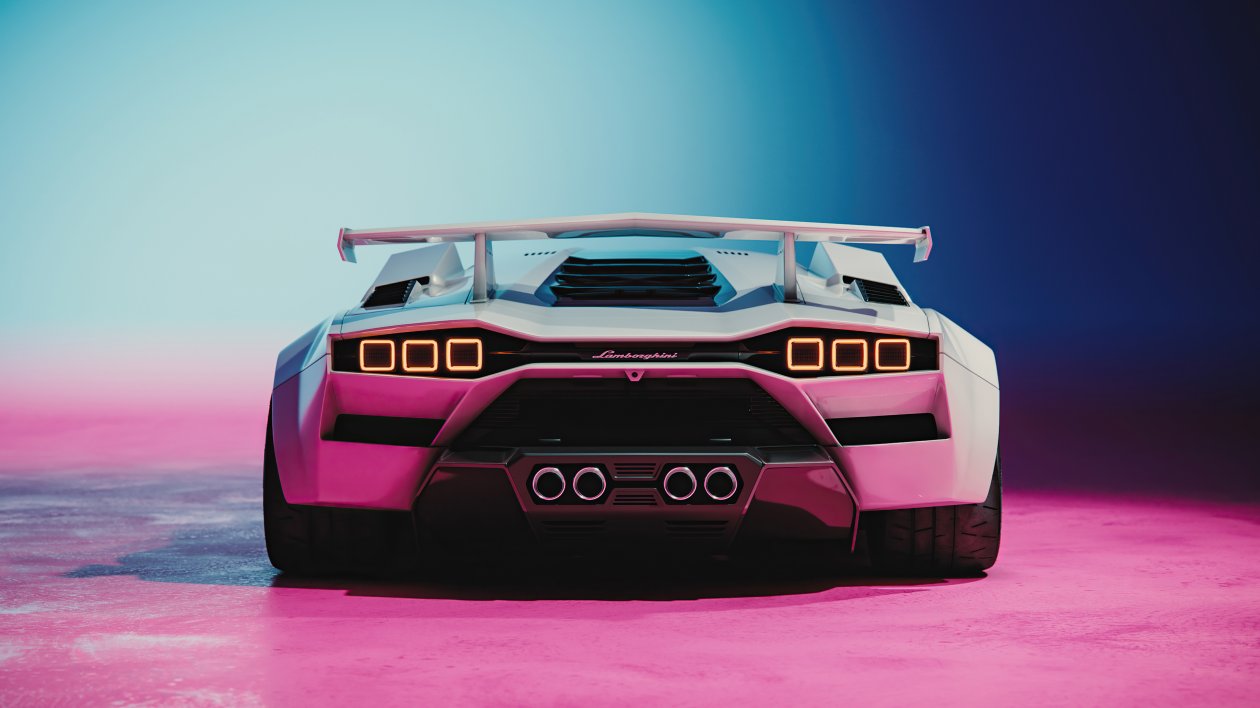 2022 Lamborghini Countach Concept Rear Look