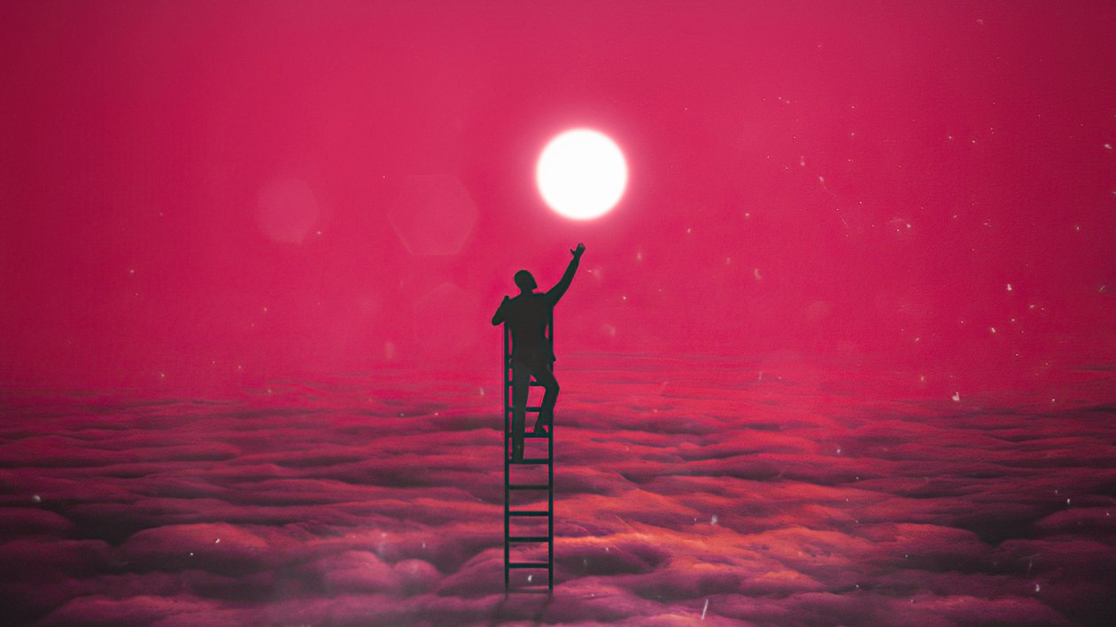 Climbing The Ladder To Touch The Moon