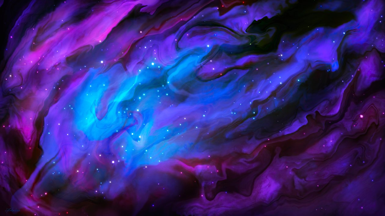 Blue Phantom Space Cosmos 4k