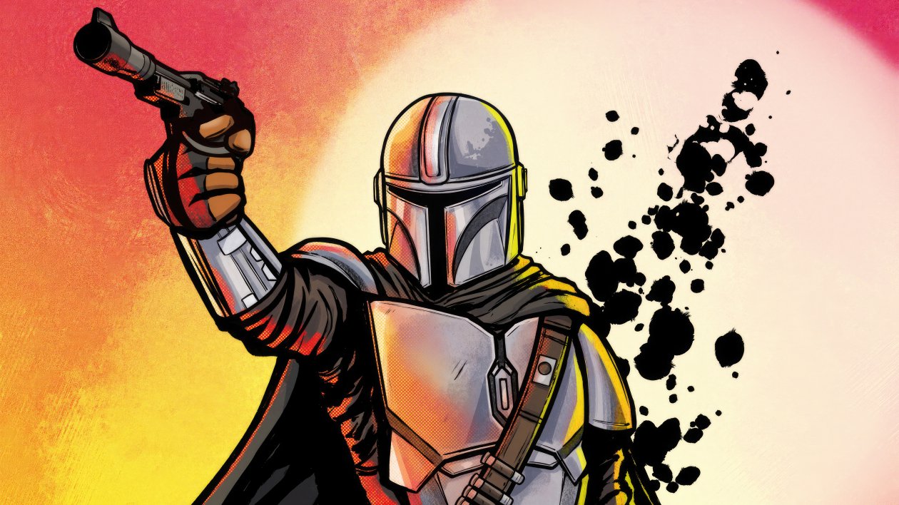 The Mandalorain Comic Poster