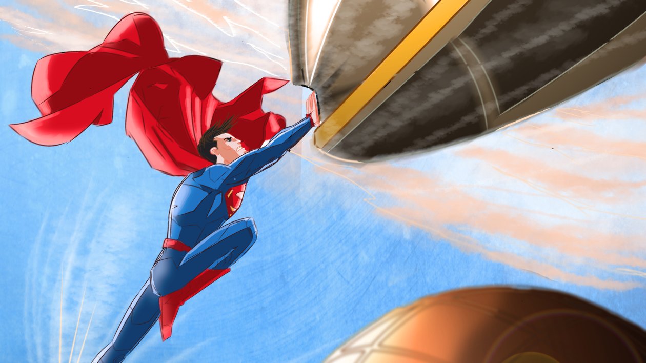 Superman New Comic Art