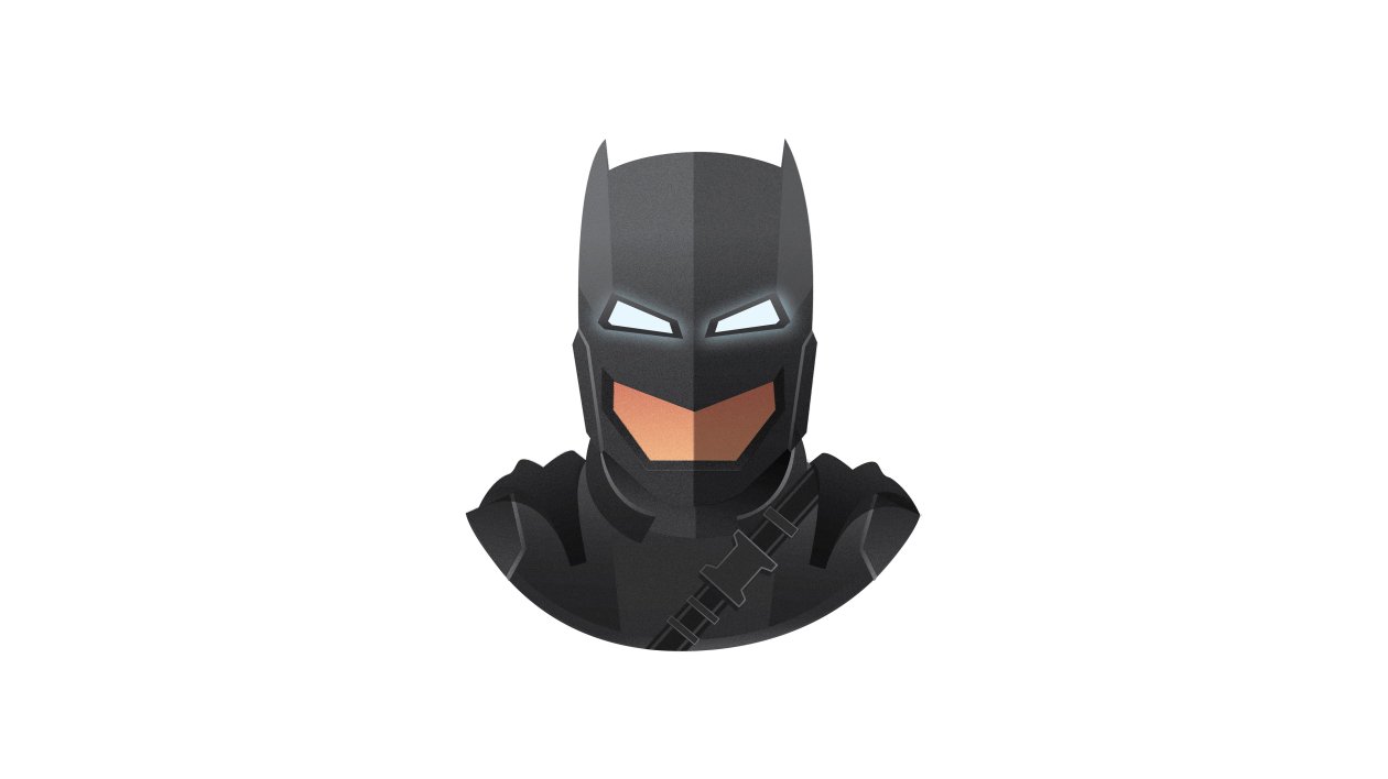 Batman Mech Suit Mask Minimalism 5k