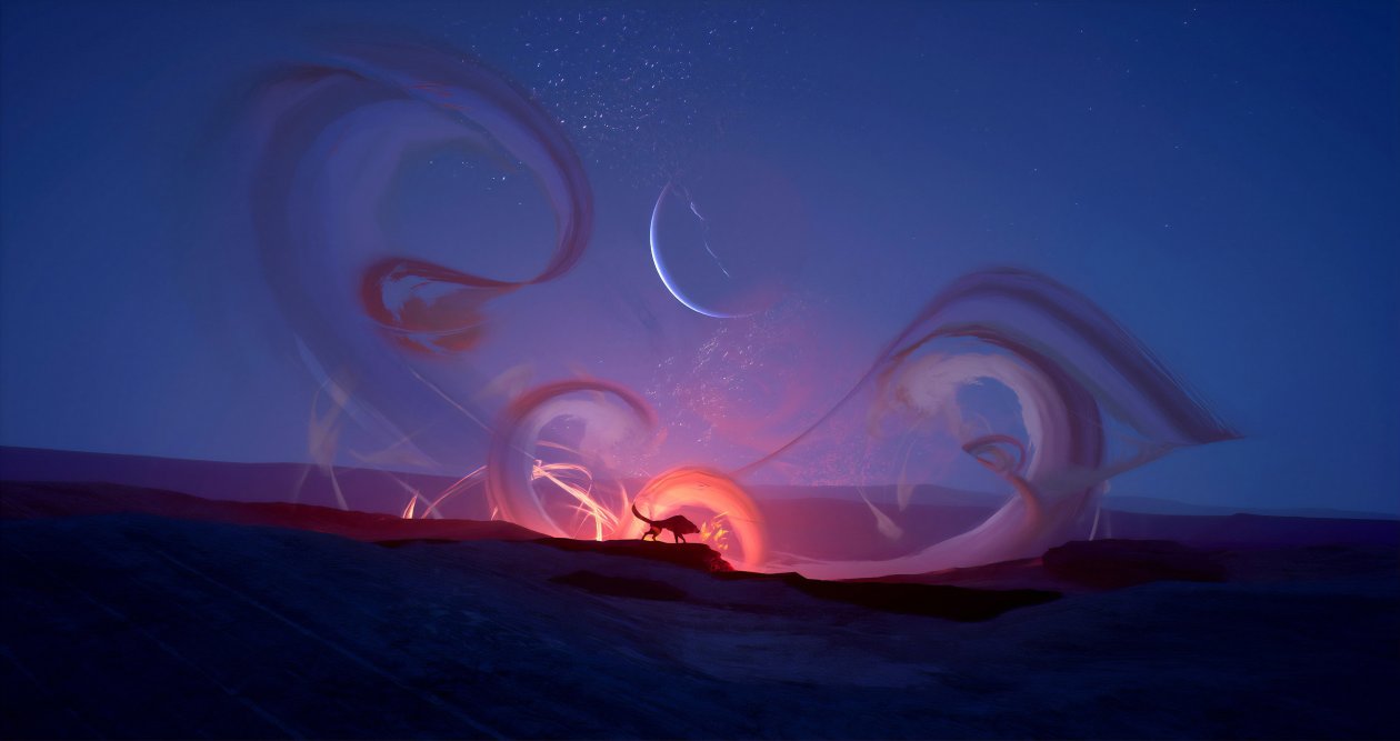 Desert Flame 4k