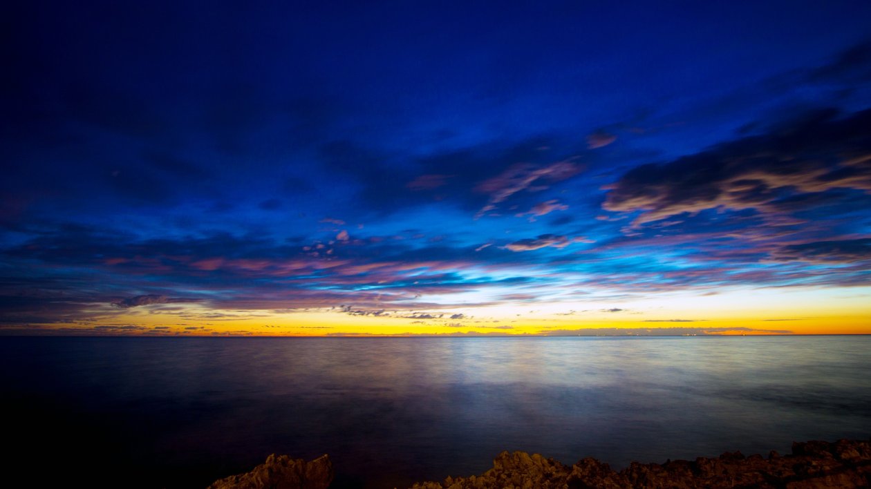 Sea River Sunset