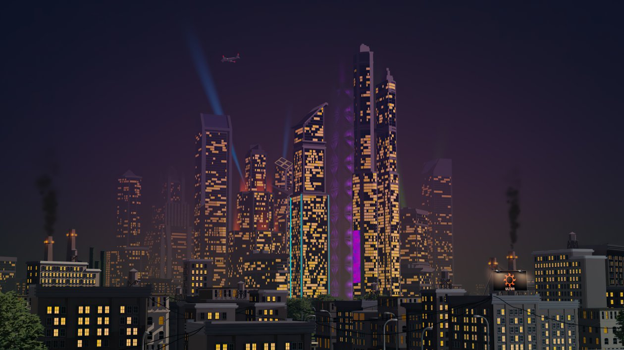 City Buildings Retrowave 4k