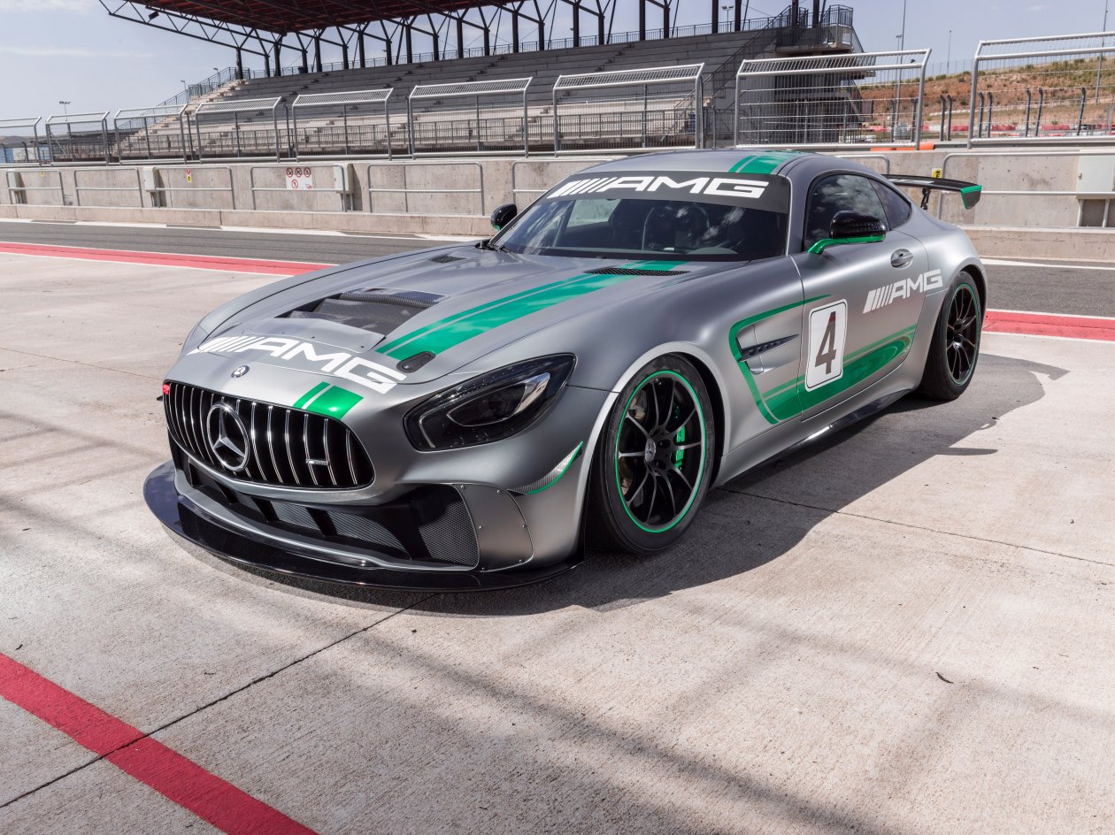 Mercedes AMG GT4 C190 2017 4k