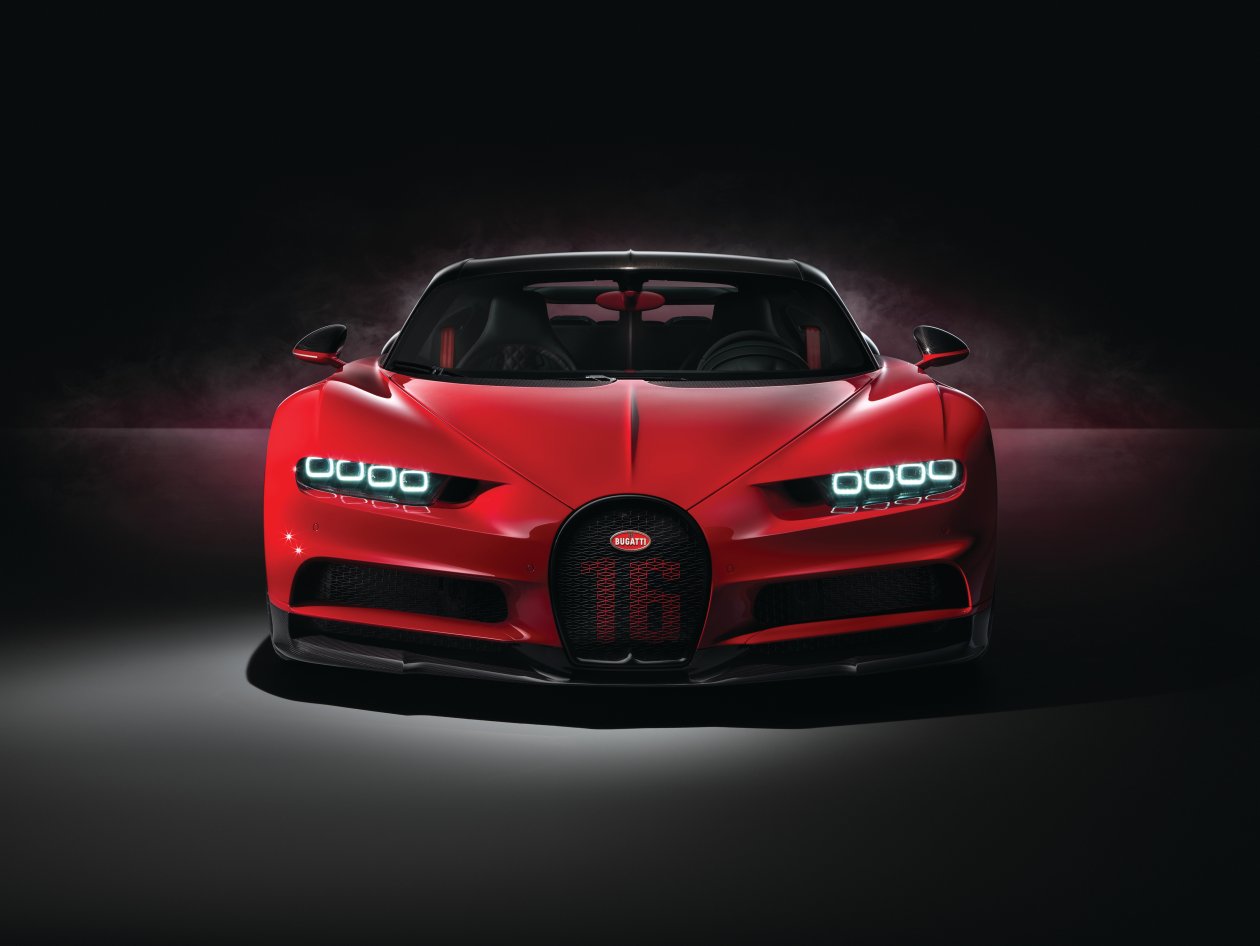 Red Bugatti Chiron Sport 2018 4k