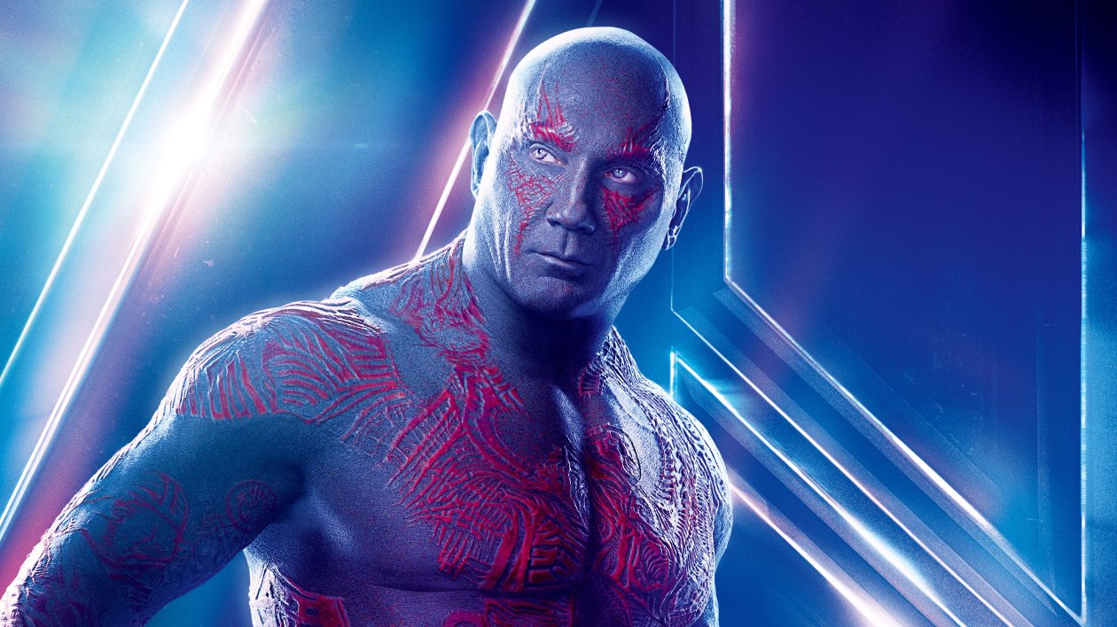 Drax The Destroyer In Avengers Infinity War 8k Poster