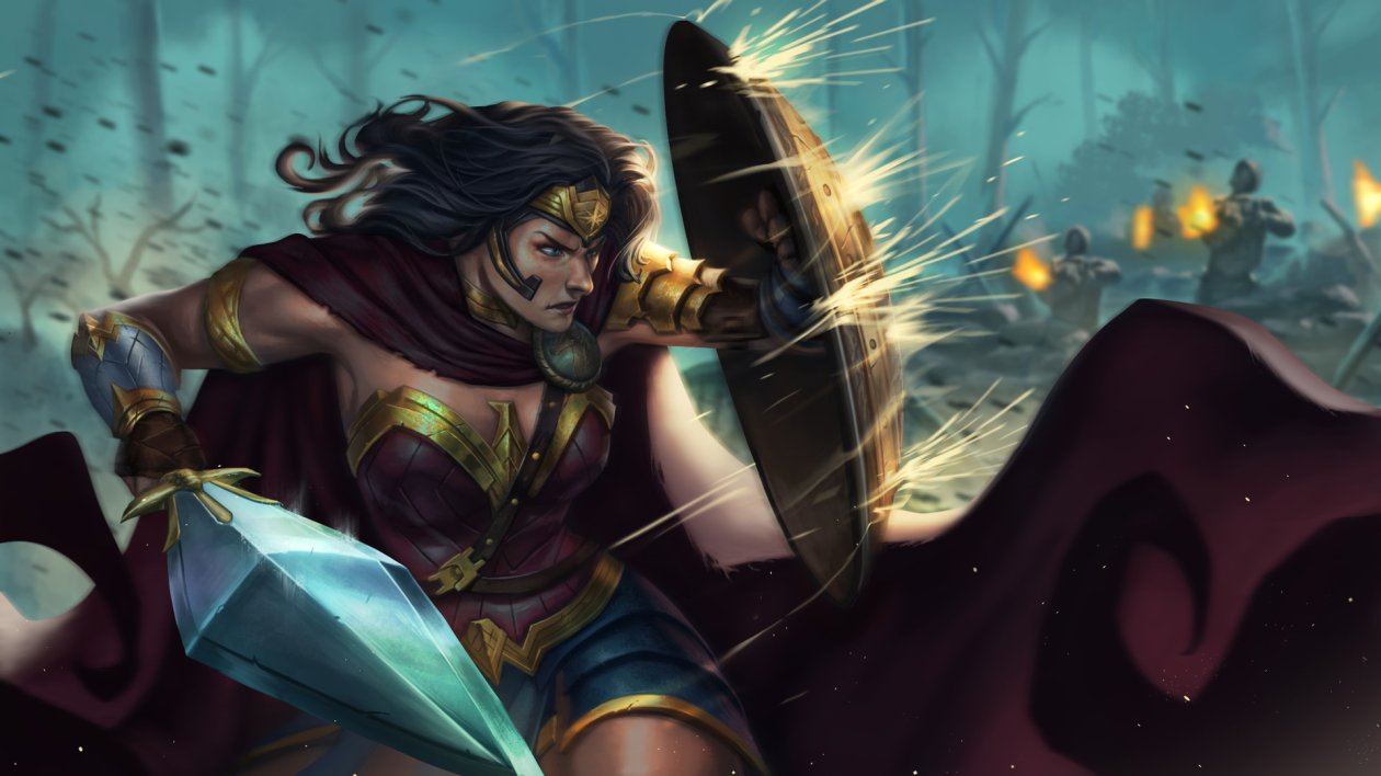 Wonder Woman Shield Art