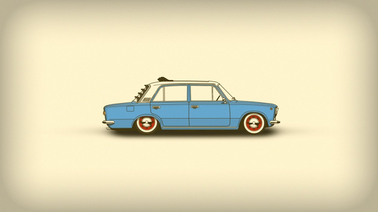 Car Minimalism Simple Art