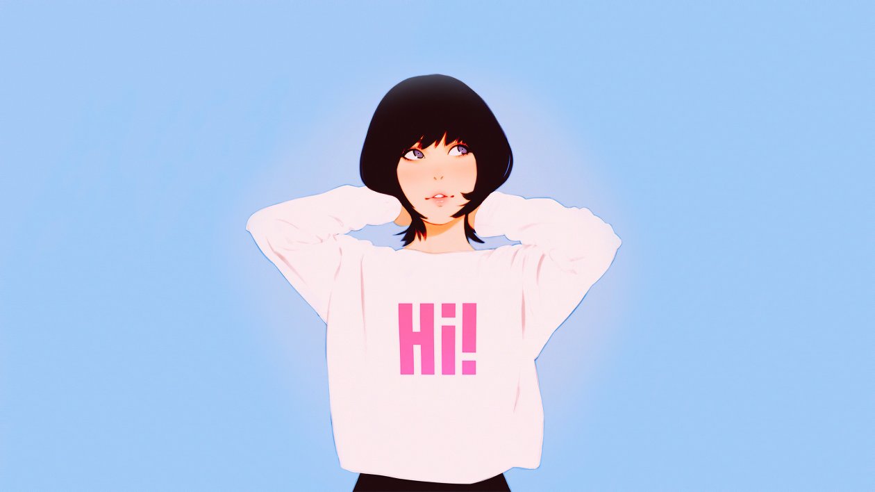 Anime Girl Hi Sweat Shirt 4k