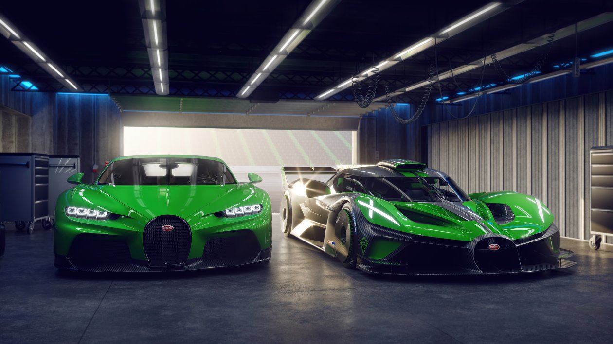 Bugatti Chiron And Bugatti Bolide