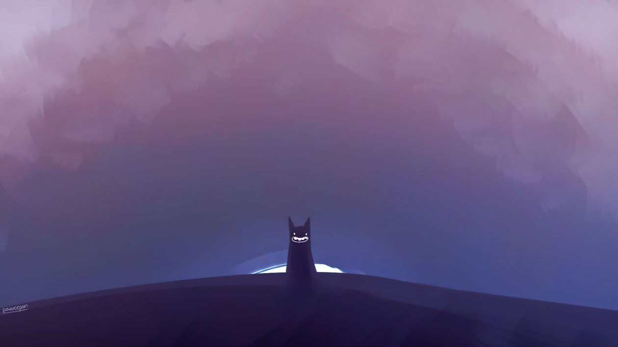 Cat Minimal Halloween 4k