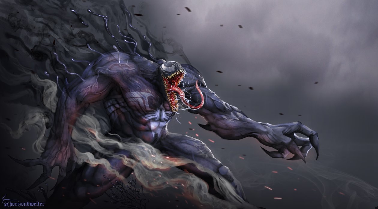 Venom Digital Artwork 4k