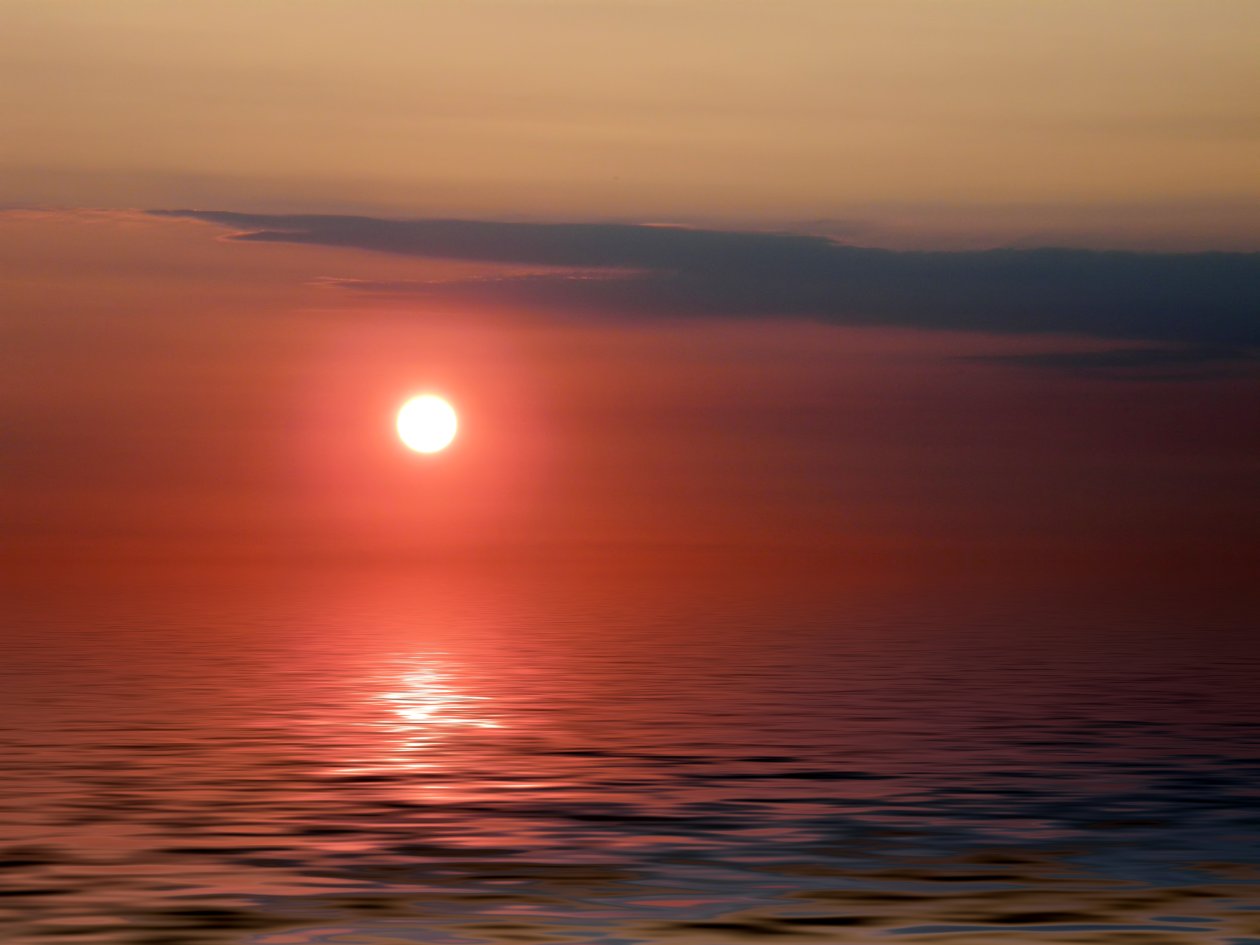 Sundown Evening Landscape Light Nature