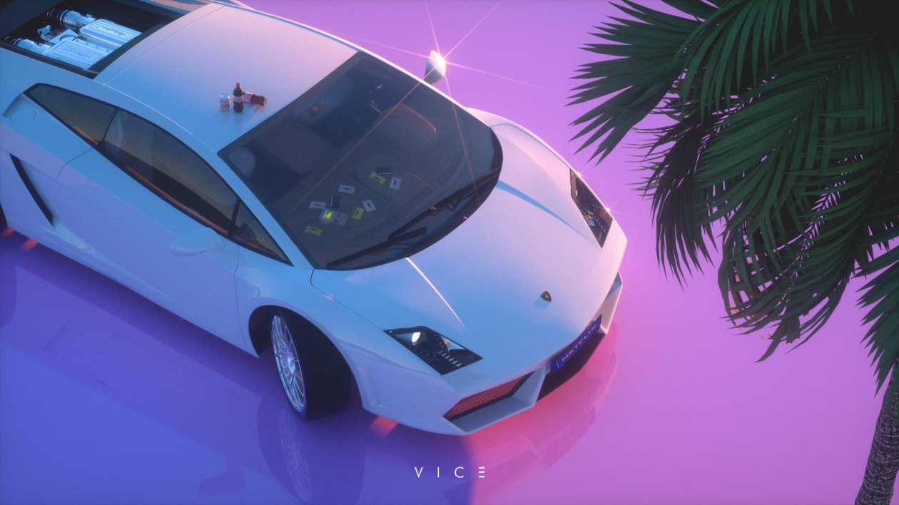 Retro Lamborghini Artwork