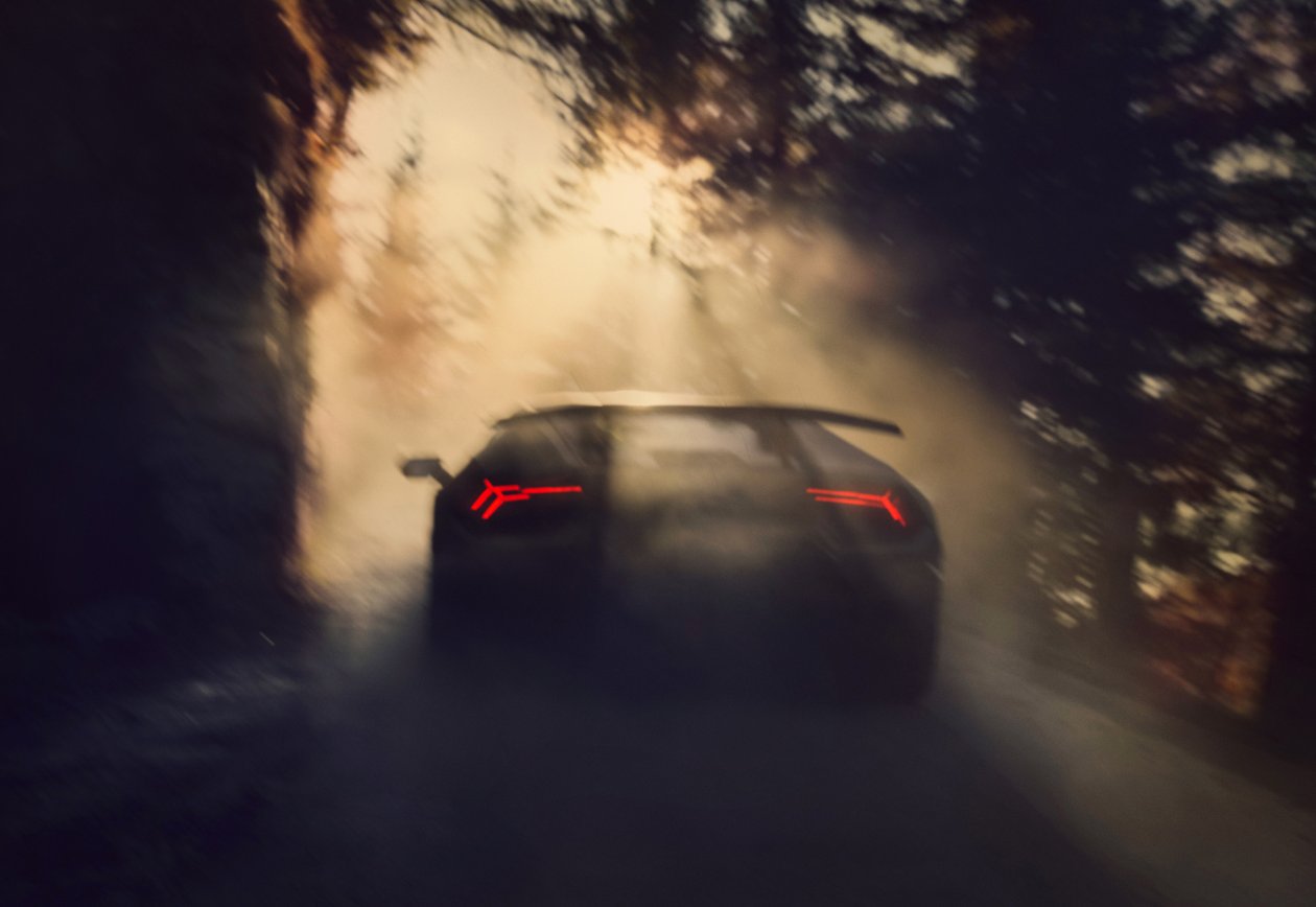 Lamborghini Huracan Performante From Back