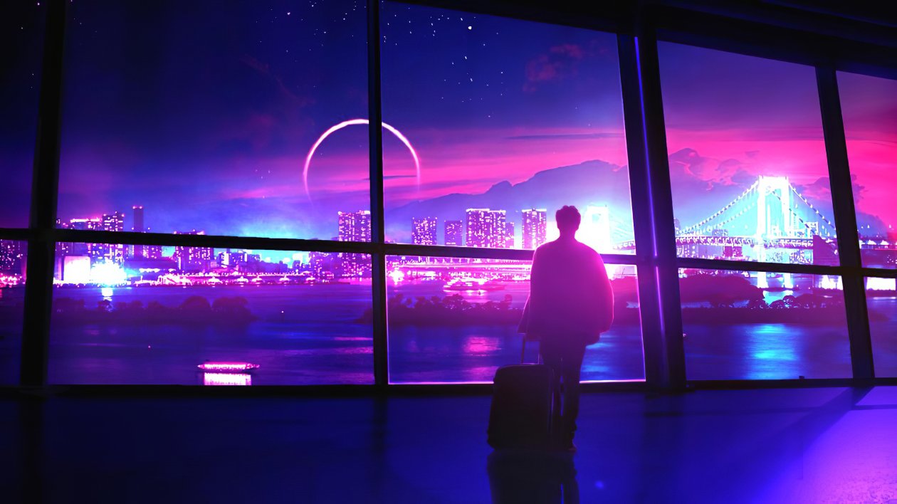 New City Lights 4k