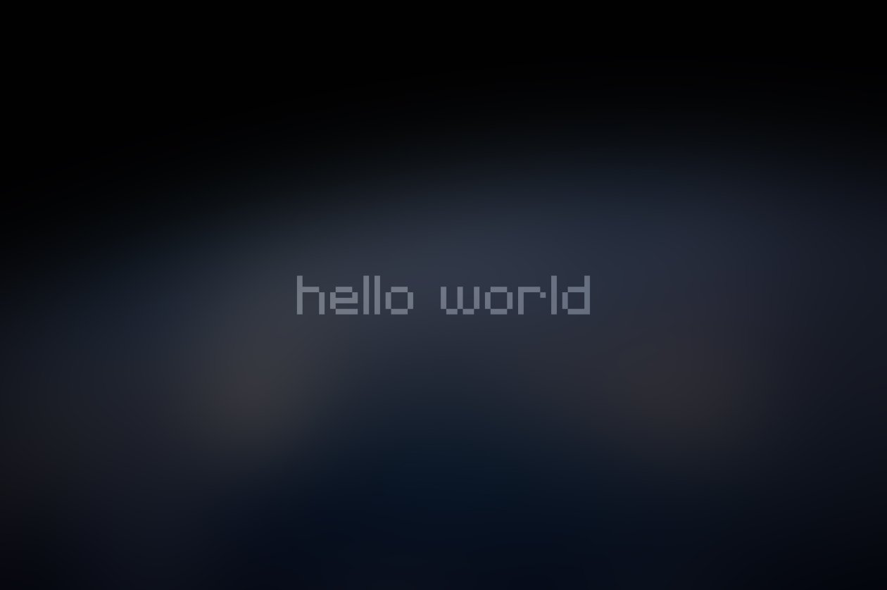 Hello World 4k