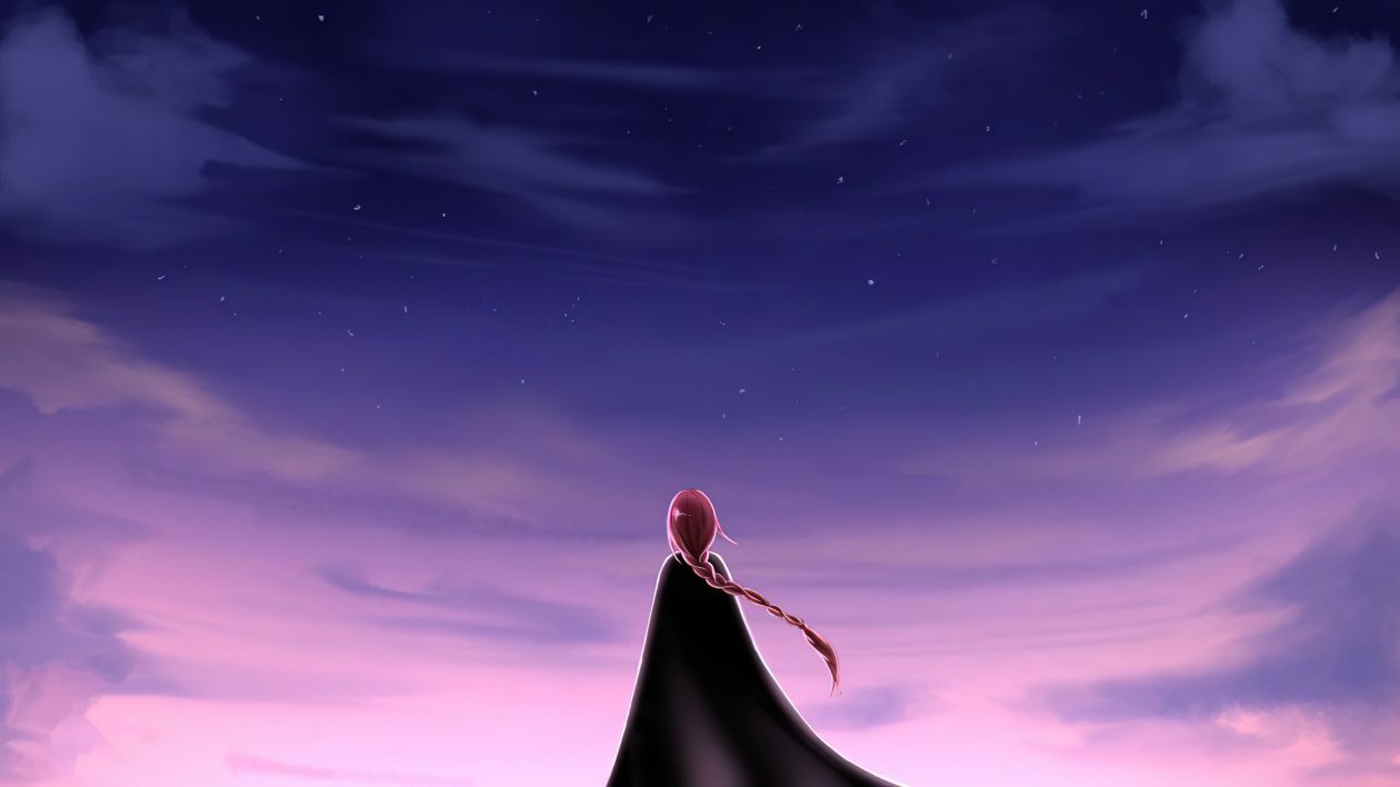 Alone Girl Looking At The Sky 5k