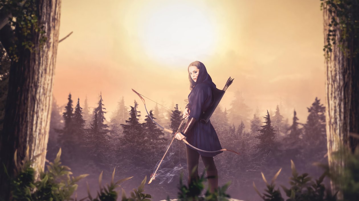 Huntress Girl 4k