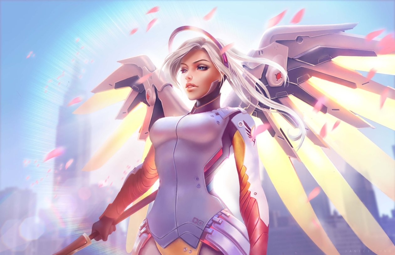 Mercy Overwatch HD Artwork