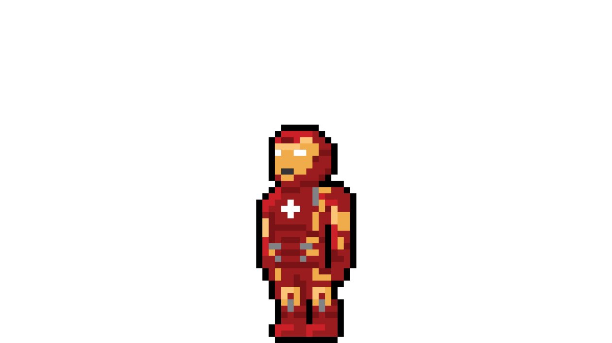 Iron Man Pixel Art
