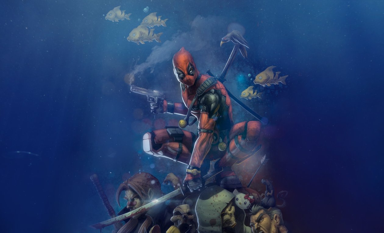 Deadpool Digital Color Art