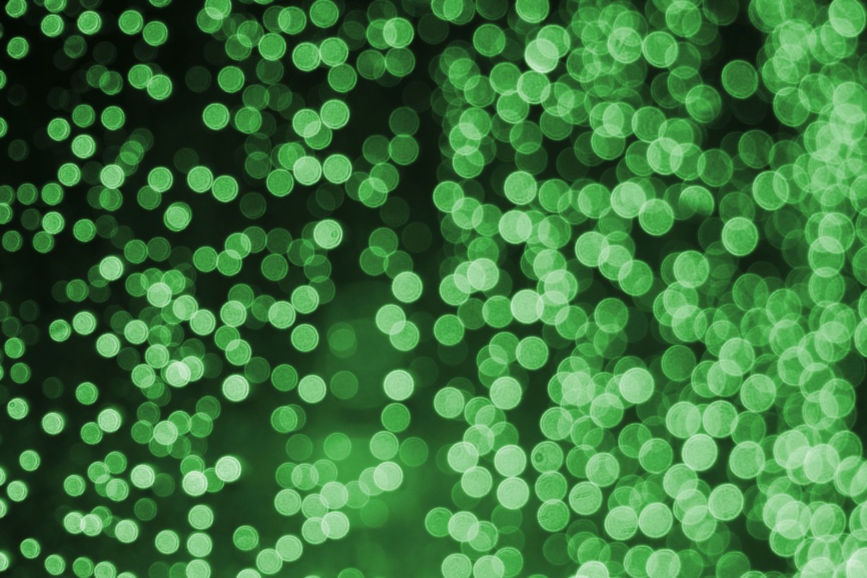 Bokeh Effect Green Lights Celebrations