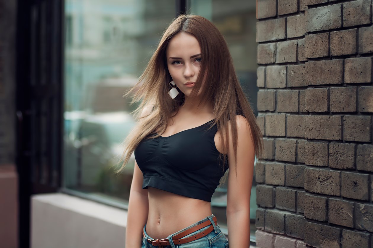 Blonde Hair Girl Depth Of Field 4k