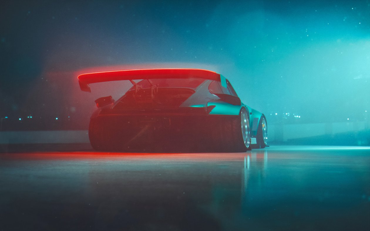 5k Porsche Digital Art