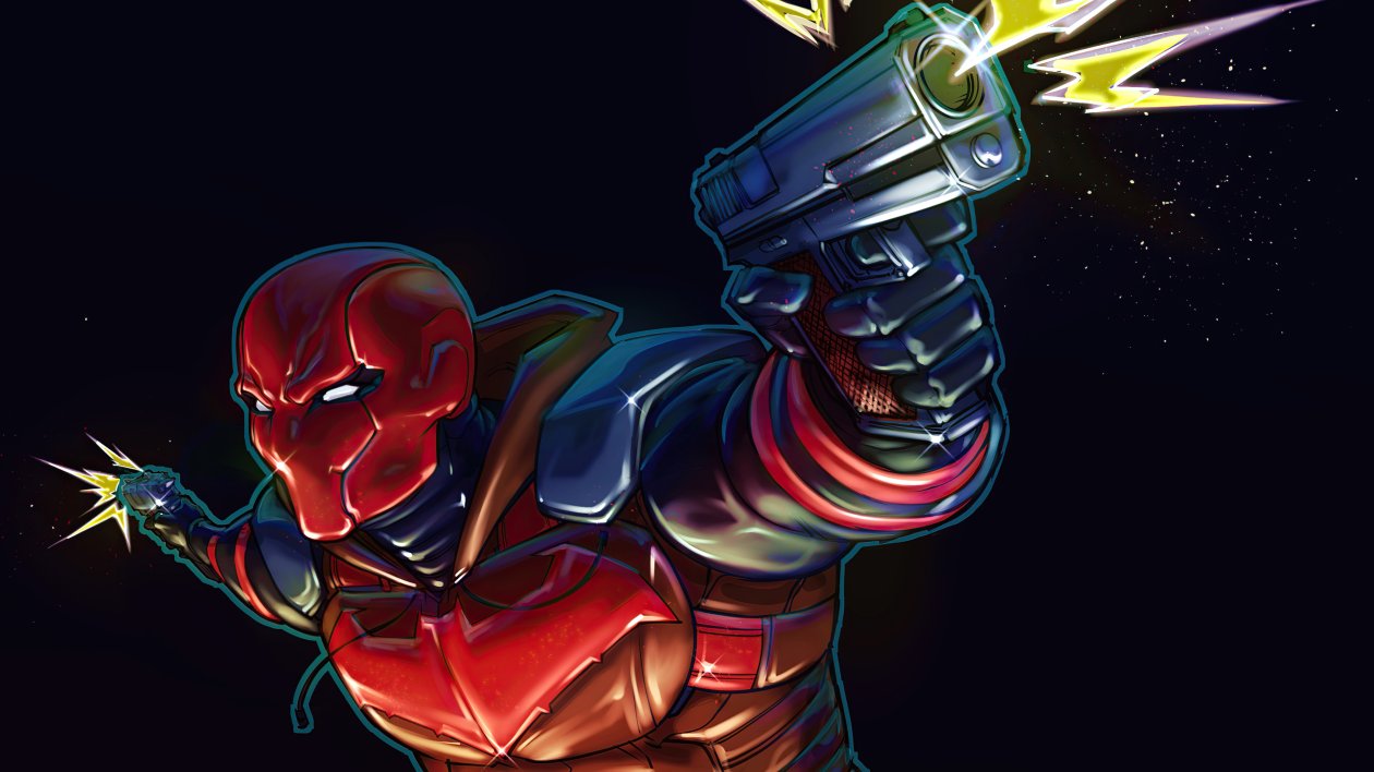 Redhood Illustration Art 4k