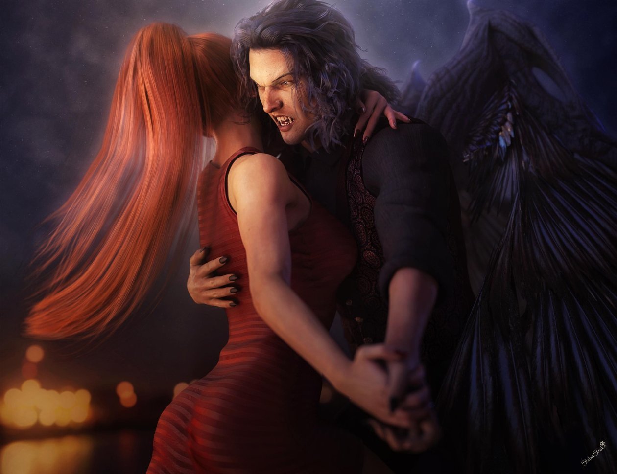Girl Dancing With Vampire