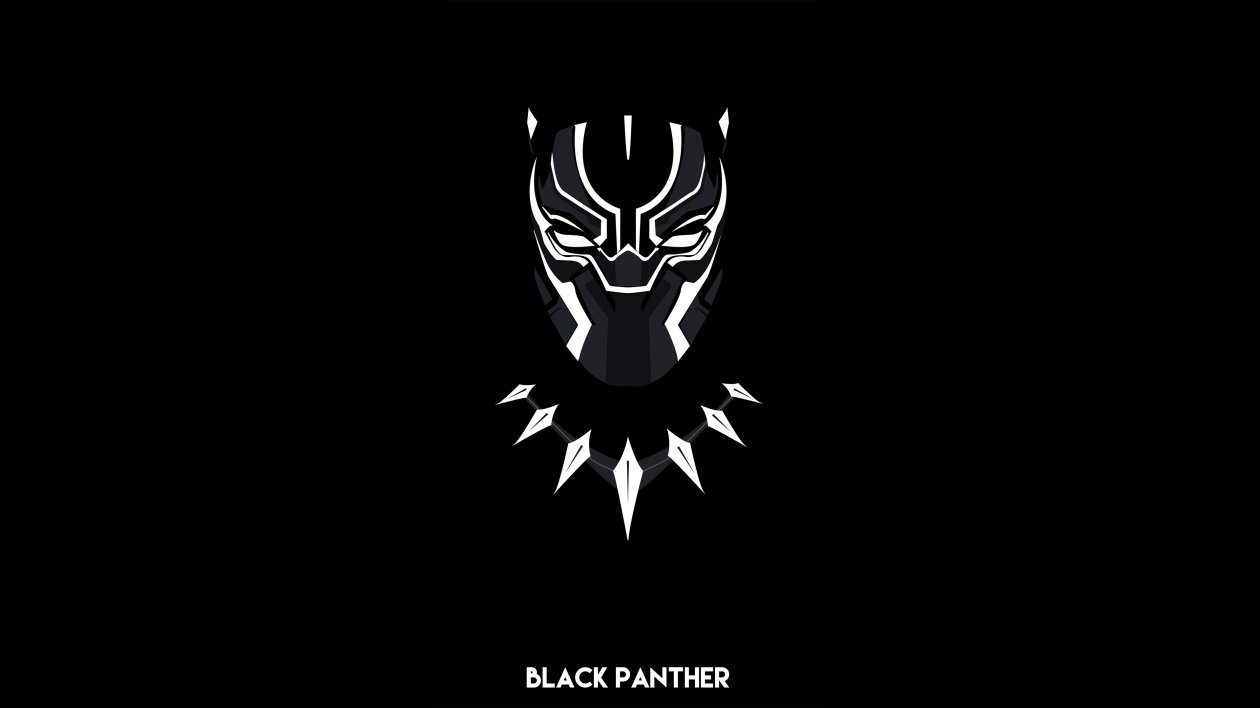 Black Panther Minimal 4k