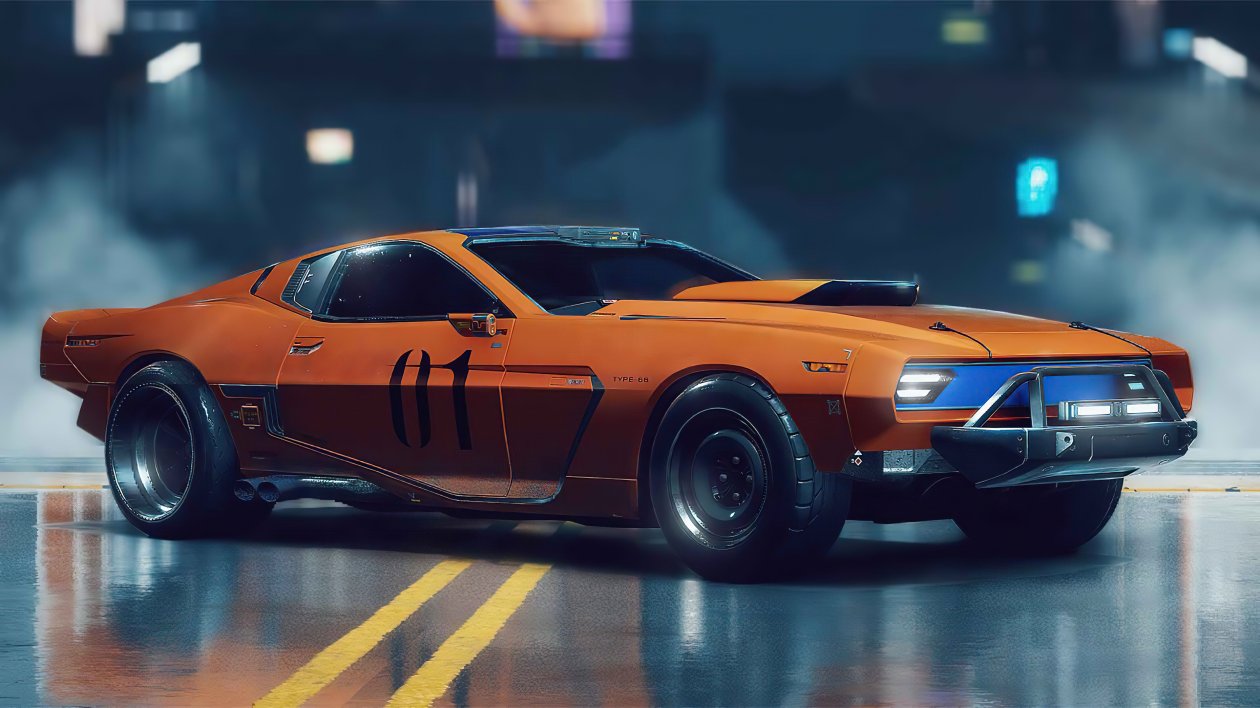 Cyberpunk 2077 Game 4K Car