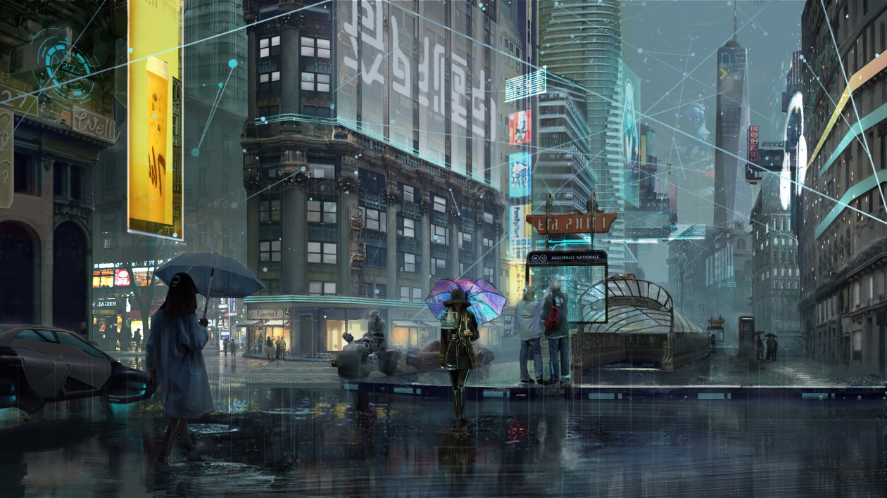 Rainy Day In Cyber City