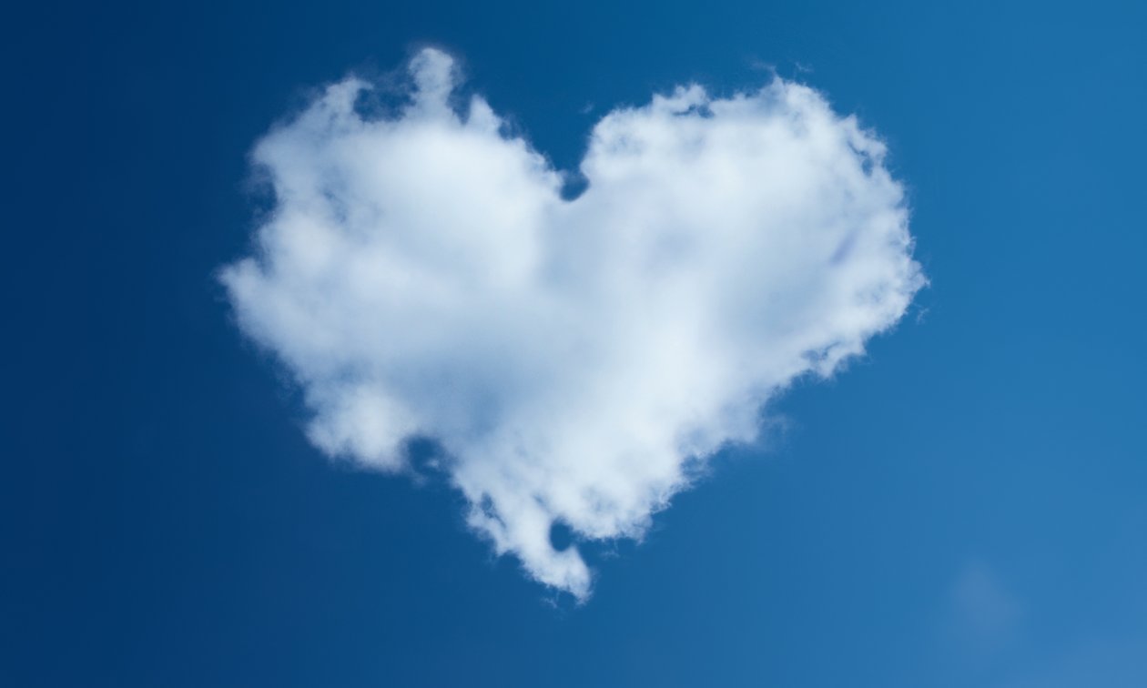 Heart Sky 4k