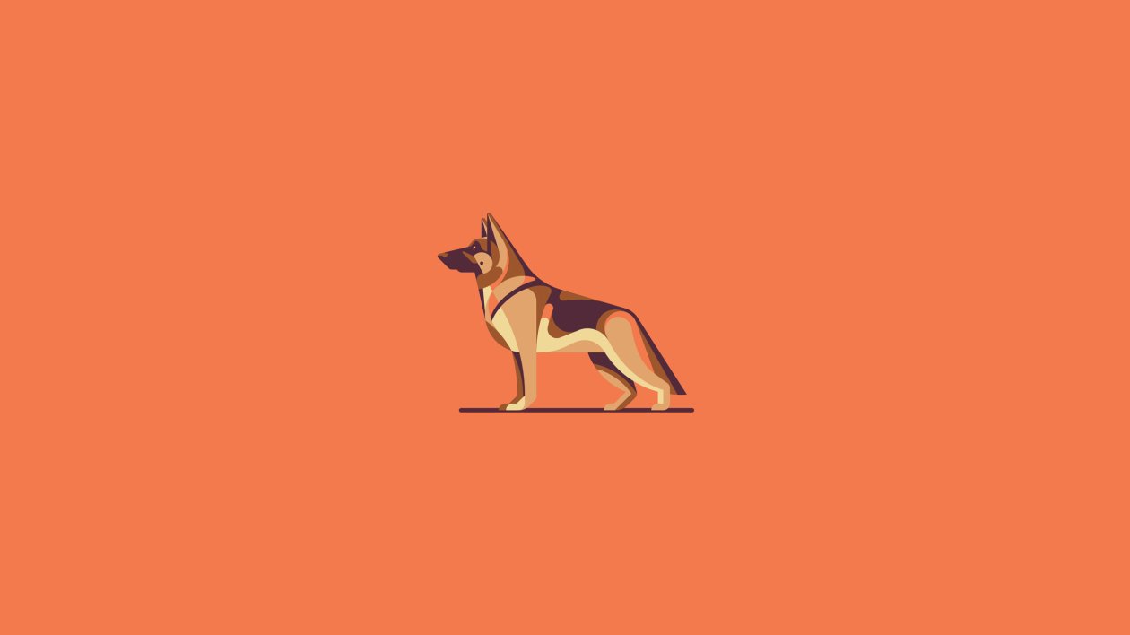 German Shepherd Illustration