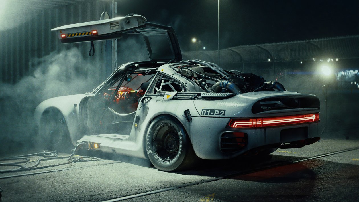 Porsche 959 Scifi Time Traveller 5k