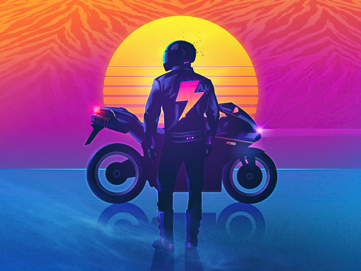 The Rider Outrun 4k