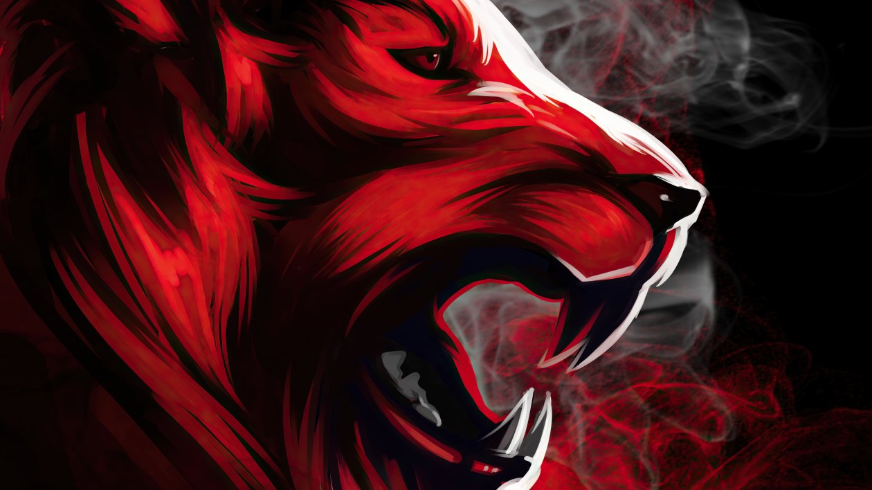 Tiger Roar Art 4k