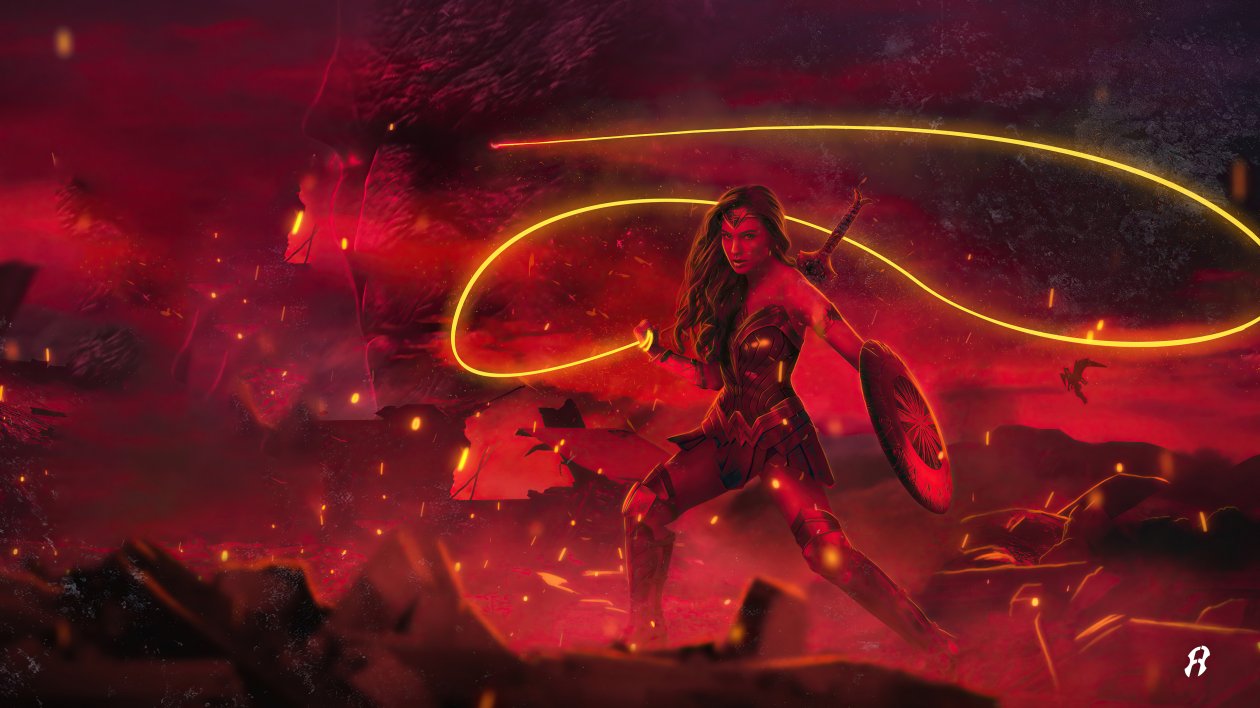 Zack Snyders Justice League Wonder Woman Poster 5k