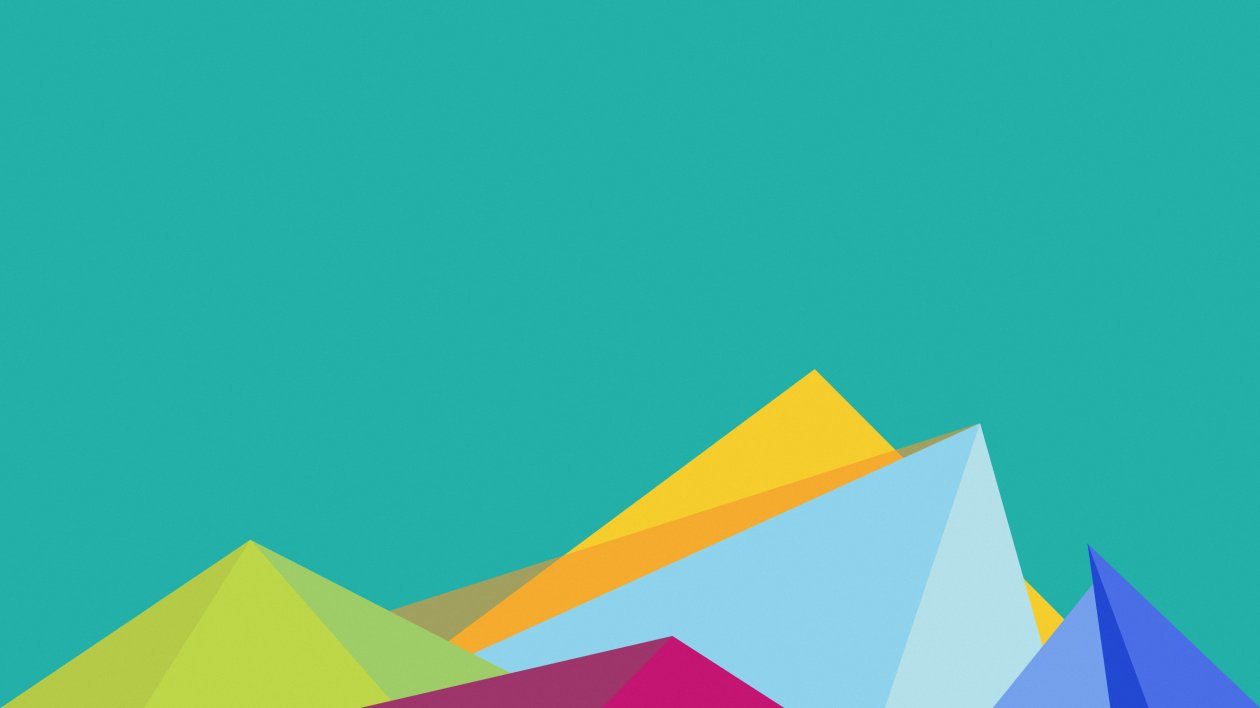 Crystal Mountains Minimalism 3d