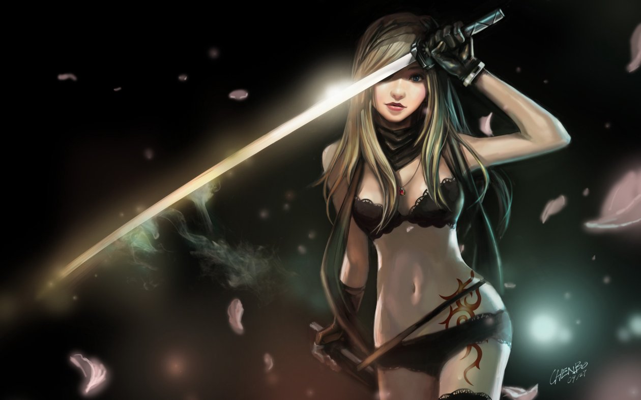 Warrior Girl Art