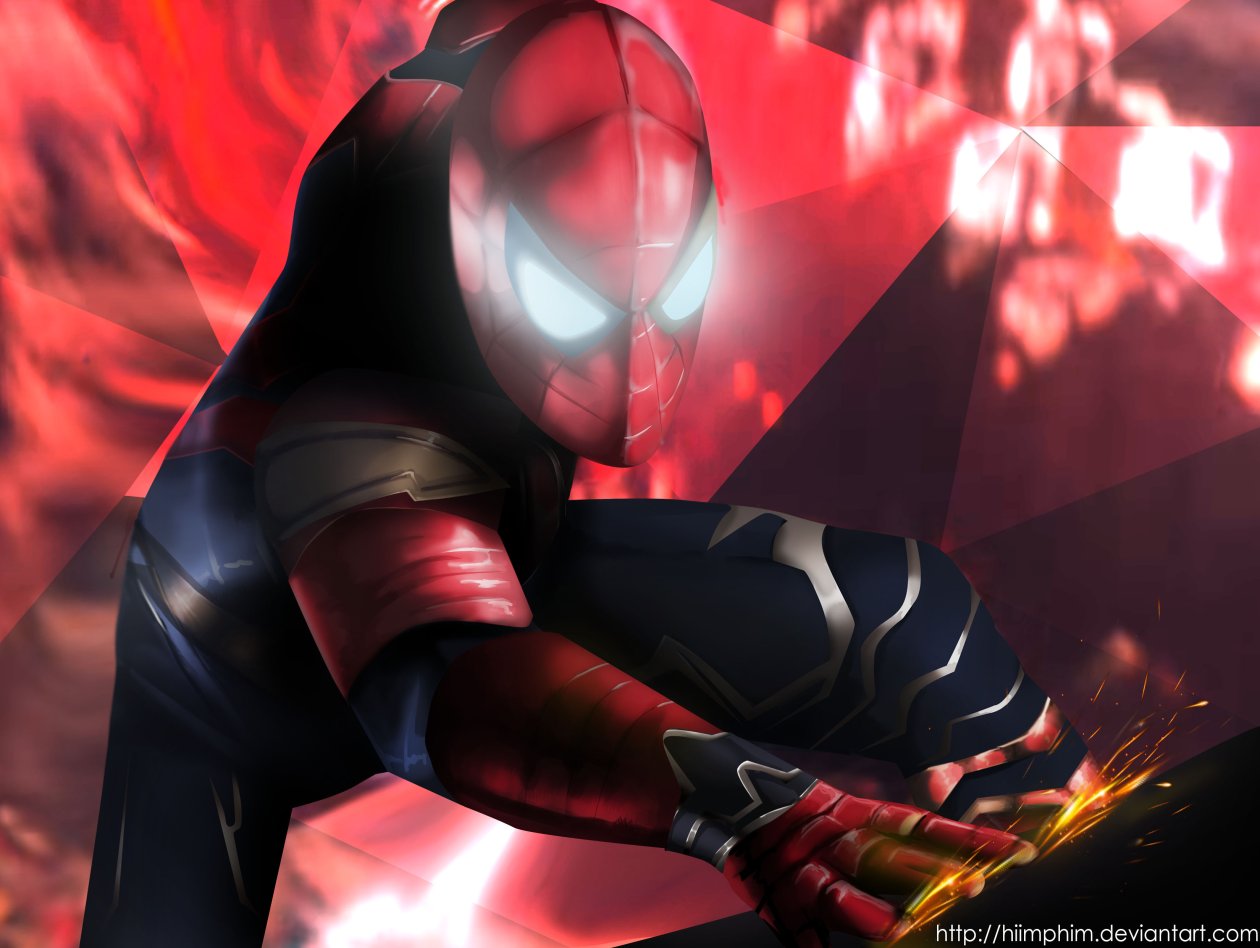 Spiderman New Suit In Avengers Infinity War 4k Artwork
