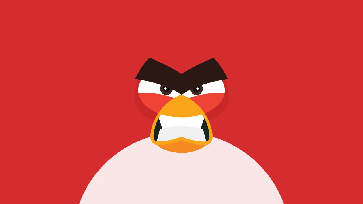 Angry Bird Minimal 8k