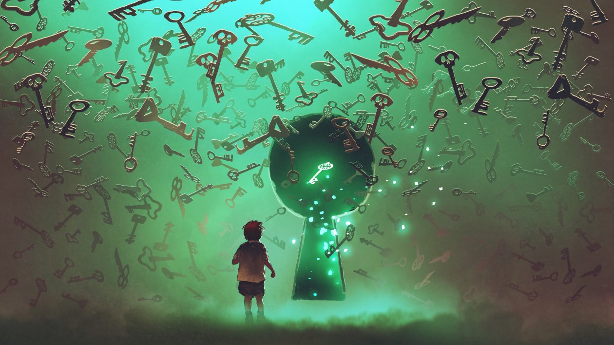 Kid Seeing Flying Key