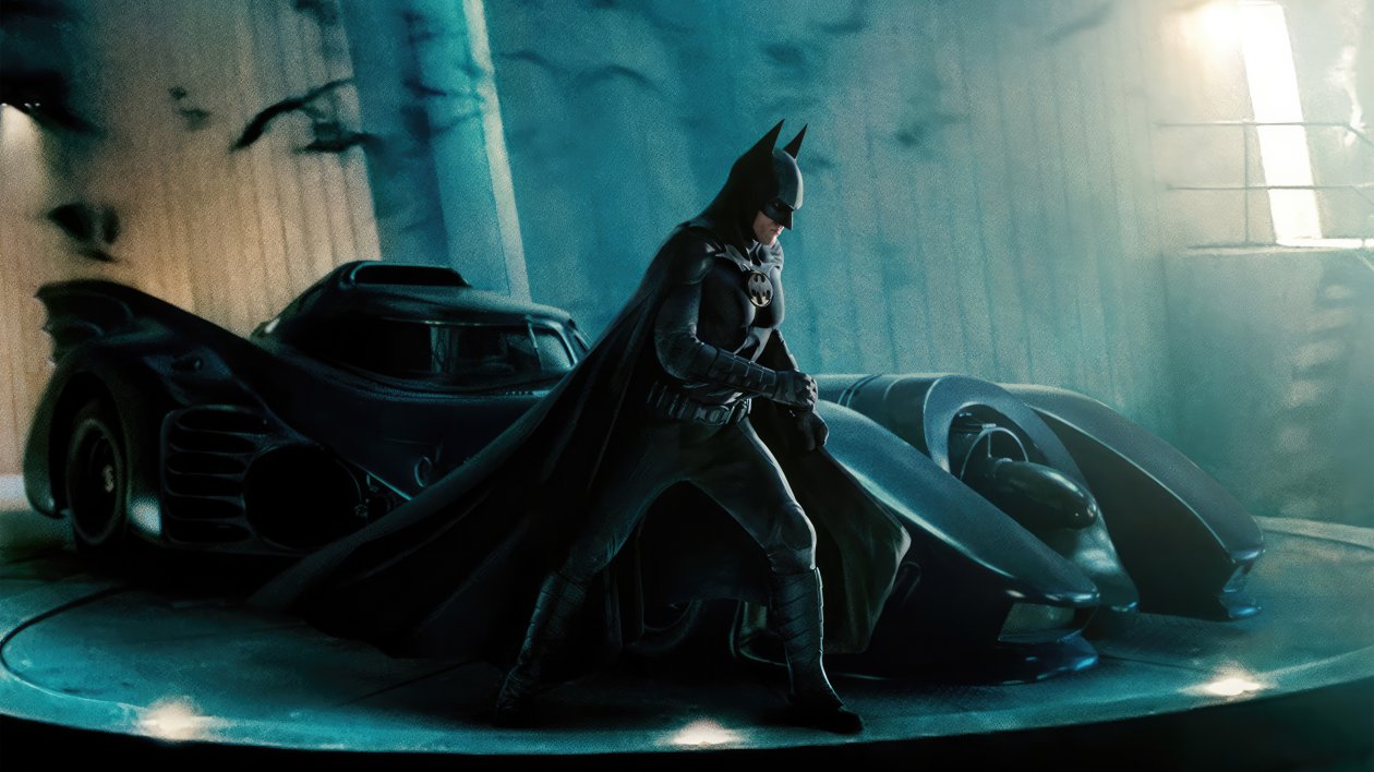 Batman In The Flash Movie Poster 5k